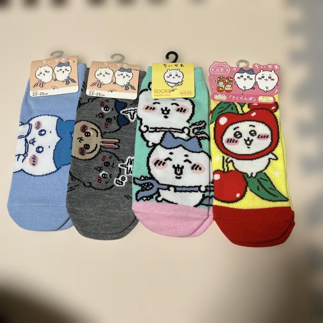未使用　ちいかわ　靴下　4足セット